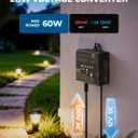 DEWENWILS 60W 120V AC to 12V DC Outdoor Low Voltage Transformer with Timer and Photocell Light Sensor, Weatherproof, Specially for LED Landscape Lighting, Spotlight, Pathway Light, ETL Listed