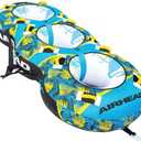 Airhead Blast, 3 Rider Towable Tube for Boating with Dual Tow Points