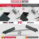 Unicook 7636 15.3 Inch Grill Flavorizer Bars Replacement Parts for Weber Spirit I & II & GS4 300 Series and Spirit E/S 310 320 330, Thick Porcelain Grill Heat Plates Burner Covers 5 Pack