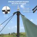 Adjustable Tarp Poles, Tent Poles for Camping, Set of 2, 7'6" Telescoping Poles for Tarp, Shelter, Canopy, Tent, Awning, Hiking, Hammock Rain Fly