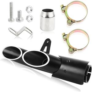38mm-51mm Motorcycle Exhaust Tips 1.5-2" Motorcycle Muffer Grom Exhaust for Kawasaki Z650 ZX6R Honda CBR 500 300R Yamaha FZ1 250 300 Moto Dirt Bike Silencer Kit
