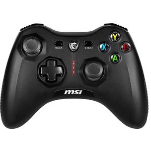 Msi Force GC30V2 Wireless Gaming Controller, Dual Vibration Motors, Dual Connection Modes, Interchangable D-Pads, Compatible with PC & Android, Black