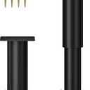 Metal Adjustable Furniture Legs 5.12-9.45 inch, Wlrrcwdttc Sofa Legs Cabinet Legs Adjustable Height Replacement Support Legs for Bed/Couch/Dresser/Chair/Coffee Table, Legs for Furniture Set of 2-Black