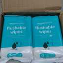 Amazon Basics Flushable Adult Toilet Wipes, Fragrance Free, FSC-Certified, Advanced Flushable Technology, 504 Count (12 Packs of 42)