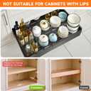 2 Pack Pull out Cabinet Organizer,Adjustable Width (14"-19") and Depth (17"-24"),No Drill Slide out Drawers for Kitchen,Pantry,Adhesive Roll out Shelves,for Cabinets Without Lip