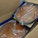 2x AMH 18-Inch Farmhouse Oak Lazy Susan Organizer, Walnut Finish