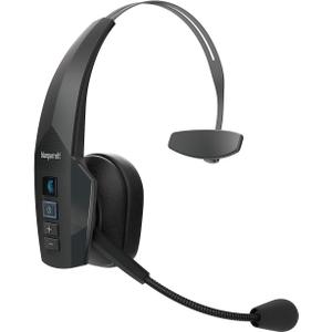 BlueParrott B350-XT Mono Bluetooth Wireless Headphones 96% Noise Canceling Over Head Trucker Headset with Mic, Adjustable Lightweight Headband, IP54-Rated Protection, 24 hrs. Talk Time, Black