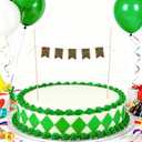 18pcs Pixel Cupcake Toppers Banner, Mini Funny Custom Name Banner Gamer Style Cake Decorations for Boys Kids Halloween Birthday Party Favors Supplies