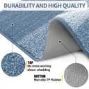 2 x Kitinjoy Indoor Outdoor Door Mat, 32x20 Non-Slip Absorbent Dirt Trapper, Low-Profile Washable Inside Entrance Front Floor Mat, Sturdy Soft Entry Doormats for Entryway, Light Blue