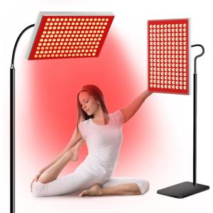 Red Light Therapy for Body & Infrared Light Therapy Lamp - 660nm Red + 850nm Near-Infrared LED Panel with Adjustable Stand, Clinical Grade at-Home Device for Skin & Muscle Support