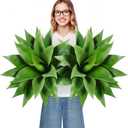 Velener 28 Inch Artificial Agave Plants Outdoor Set, Large Fake Plants Indoor for Home Decor, Realistic UV Resistant Faux Succulents Plants Without Pot, Set of 2