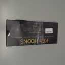 2 x Metal Car Key Holder for Wall,Metal Key Organizer Wall Decorative with 7 Hooks,Black Wall Mount Key Holder for Entryway,Front Door,Hallway,Office