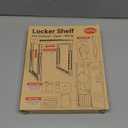 Locker Organizer Shelf Adjustable Width and Height, Ideal Locker for School, Office, and Gym Lockers (Black)