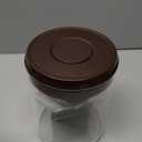 Large Coffee Canister 18 oz, Airtight Food Storage Container with Pop Lid, CO2-Release Valve, High Borosilicate Glass Contianers For Tea Coffee Bean Sugar, 1.13lb