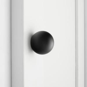 Haidms 20 Pack Black Cabinet Knobs Ball Kitchen Knobs for Dresser Drawers Black Round Cabinet Handles, Aluminum Alloy