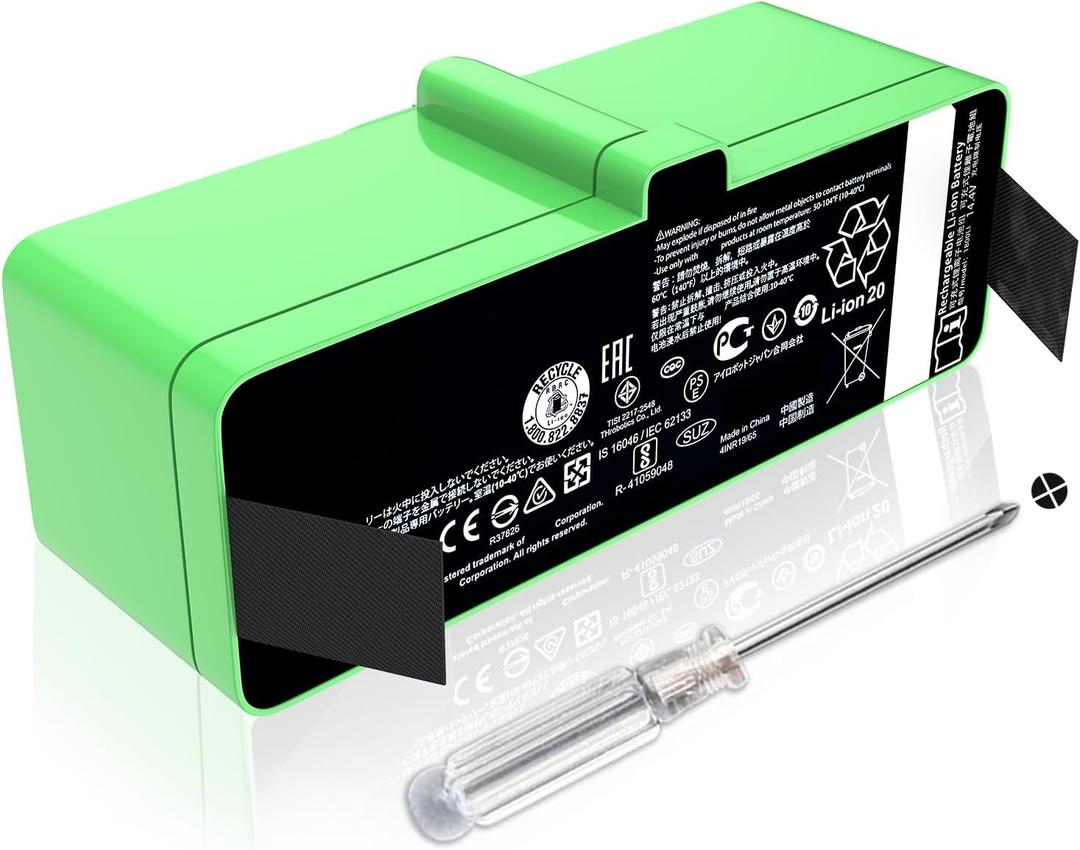 JOTACT Upgraded 3300mAh 48Wh Replacement Battery for iRobot Roomba 980 981 970 965 960 801 805 850 860 877 890 891 895 695 690 685 680 677 675 671 670 665 652 640 614 615 Series 4376392 1800LI