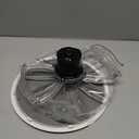 RV Vent Motor Replacement Kit 12 Fan Blade, 1200 CFM Motor Assembly with Screen, Quiet RV Roof Vent Repair Kit