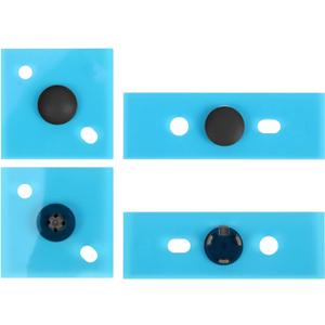 4PC Rubber Feet Replacement for Microsoft Surface Laptop 3 4 5, Replacement Anti Slip Surface Laptop 5 4 3 Rubber Feet, Black