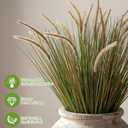 Jexine 6 Pieces 31.5 Inches Artificial Grass Filler Decor Fake Shrubs Wheat Grass Cattails Fake Greenery Decorations Artificial Greenery Stems Weed for Room Indoor Home Vase Decor(Setaria)