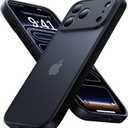 Eastinbox for iPhone 17 Pro Case [16FT Military Grade Shockproof], Anti-Slip Anti-Scratch, Slim Translucent Frosted Matte Phone Cover, Case for iPhone 17Pro 6.3", Black