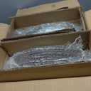 24 Pack Clear Charger Plates With Rose Gold Beaded Rim - 13 Inch Plate Chargers for Dinner, Acrylic Decorative Plates, Transparent Decorative Dinner Charger Plates for Events & Parties (Rose Gold)