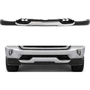 ALMULOO Bumper Valance and Skid Plate Compatible with 2016-2018 Silverado