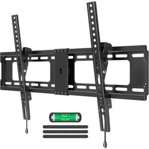 MOUNTUP TV Wall Mount Tilting TV Mount Bracket for Most 37-82 Inch Flat Screen/Curved Low Profile Wall Mount Saving Space Max VESA 600x400mm Hold up to 132 lbs Fit 16" 18" 24" Stud MU0008