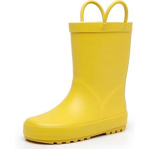 Yellow Rubber Rainboots Size 9 Kids