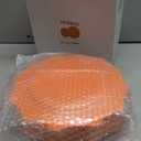 COLOSUS 60 pcs Orange Plastic Plates -Thanksgiving Plastic Plates for Party include 30 Dinner Plate and 30 Dessert/Salad Plate for Wedding,Party,Anniversary,Daily Use