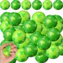 Liliful 60 Pcs St. Patrick's Day Stress Balls Bulk Shamrock Clover Green Sport Balls Squeeze Ball Stress Relief Fidget Foam Toy for St. Patrick's Day Carnival Party Favors Rewards