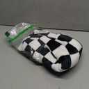 Yurhap Checkered Baby Blanket Fleece Baby Blankets for Boys Girls, Ultra Soft Cozy Fluffy Infant Toddler Newborn Receiving Blankets for Crib Stroller, 30''x40'', Black