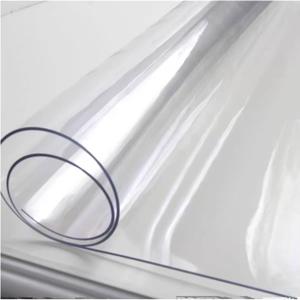 Clear PVC Tablecloth Rectangle - Waterproof Desk Protector Mat Heavy-Duty, Non-Slip for Dining Table, Office, Parties (1-Pack),48" x 33.5"