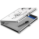 Vaultz Locking 8.5x11 Coaches Storage Clipboard, Whiteboard 