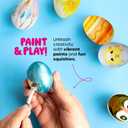 Dan&Darci Easter Egg Squishy Painting Kit - Arts & Crafts for Girls and Boys - Kids Art Activities - Craft Gift for Kid Ages 6 7 8 9 10 Year Old Girl Gifts - Decorate 6 Slow Rising Squishies
