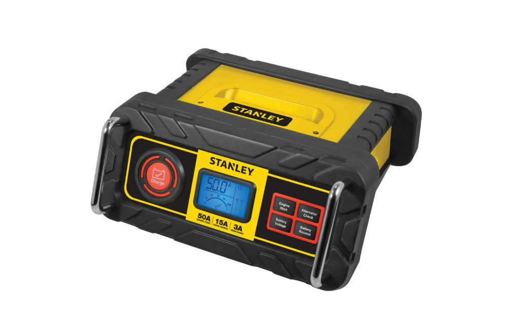 STANLEY 15 Amp Automotive Battery Charger with 50 Amp Engine Start (BC50BS) New