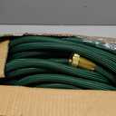 NON-EXPANDABLE 100 ft Garden Hose, Heavy Duty Flexible Water Hose, Kink Resistant Lightweight Hybrid Hose with Durable Fabric Skin, Leakproof Hose Male to Female Fittings