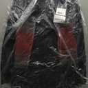 London Fog Double Breasted Peacoat With Scarf, Black, Size: S