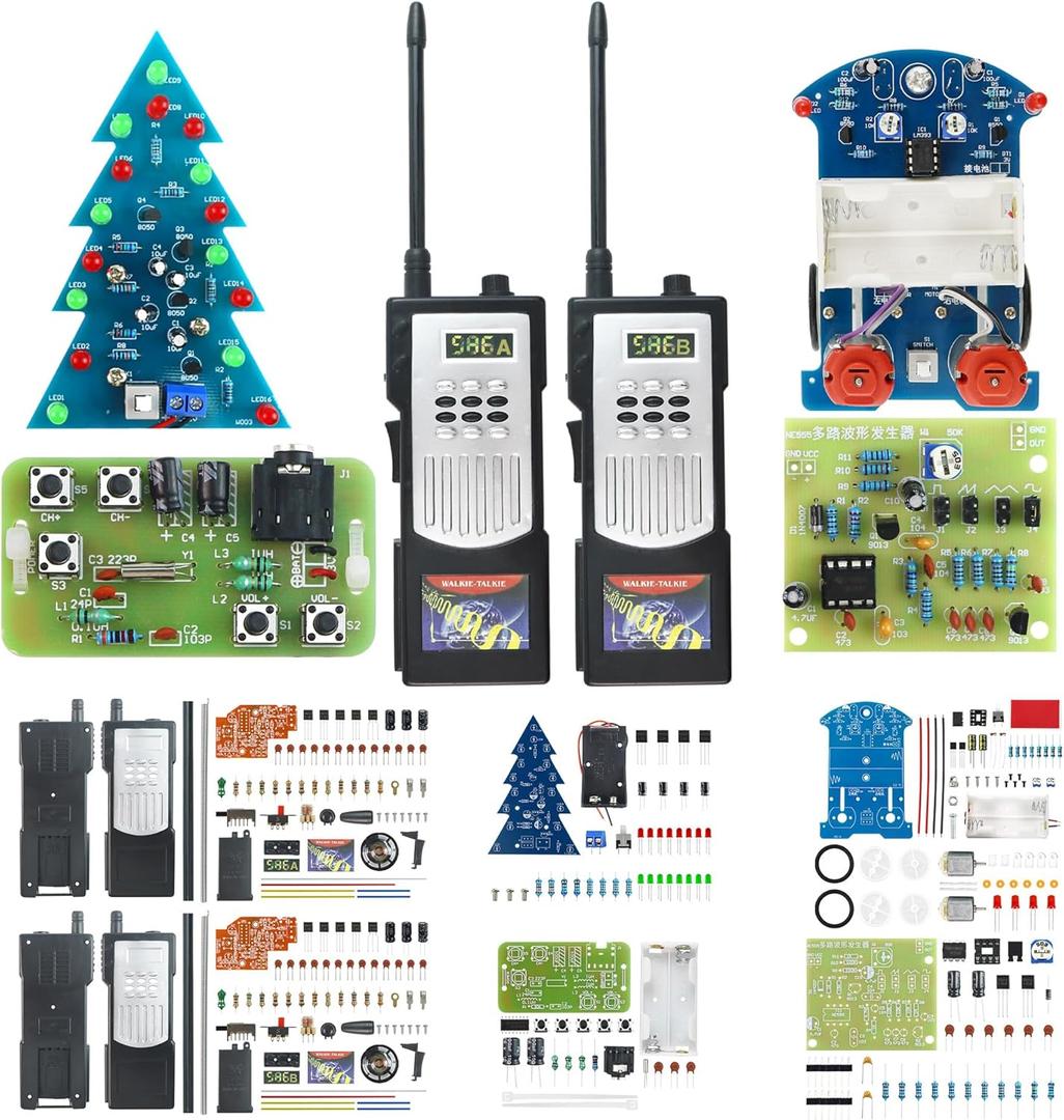 Soldering Practice Project Kit 5in1,Learn Solder