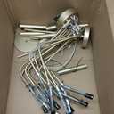 Qamra Modern Farmhouse Gold Chandelier for Dining Room, 12-Light Rustic Candle Chandelier Light Fixture, Industrial Hanging Chandeliers Lighting for Living Room, Kitchen, Staircase, Entryway, Foyer