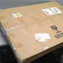 Modern Glass Coffee Table for Living Room, Mid Century Coffee Table, Small Coffee Tables, Suitable for Bedroom Living Room Reception Office Tables (Walnut/Transparent, Medium)