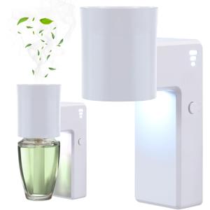 ROSSEX 2 PCS Wall Fragrance Plug in with Night Light and Oil Diffuser Plug with Upgraded Fragrance Concentration Control, Compatible with Bath and Body Works WallFower for Home, White