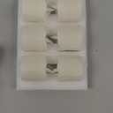 Homemory Flameless Votive Candles with Timer, 2" x 2" Real Wax, 400+Hour Realistic Black Wick Battery Operated Candles, Set of 6 for Wedding, Party and Holiday Decoration (Battery Included)