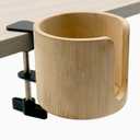 Desk Cup Holder, Large Anti-Spill Cup Holder Clamp for Desk or Table, Table Cup Holder for Water Bottles, Wheelchairs, Workstations, Gaming Desk Accessories, Computer Desk Accessories