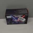 SANCO Light Up Sabers Set for Kids - 4 Pack 7 Colors Retractable Mechanical Claw Power Swords with FX Sound, 2PCS LED Glasses & Wristbands, Glowing Toys for Christmas, Birthday Gifts for Boys & Girls