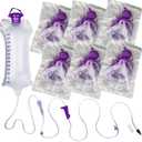 VWJ 6 Packs E-nteral Delivery Gravity Bag, 1200ML Feeding Bag, Pump Bags, Disposable E-nteral N-utrition Bag