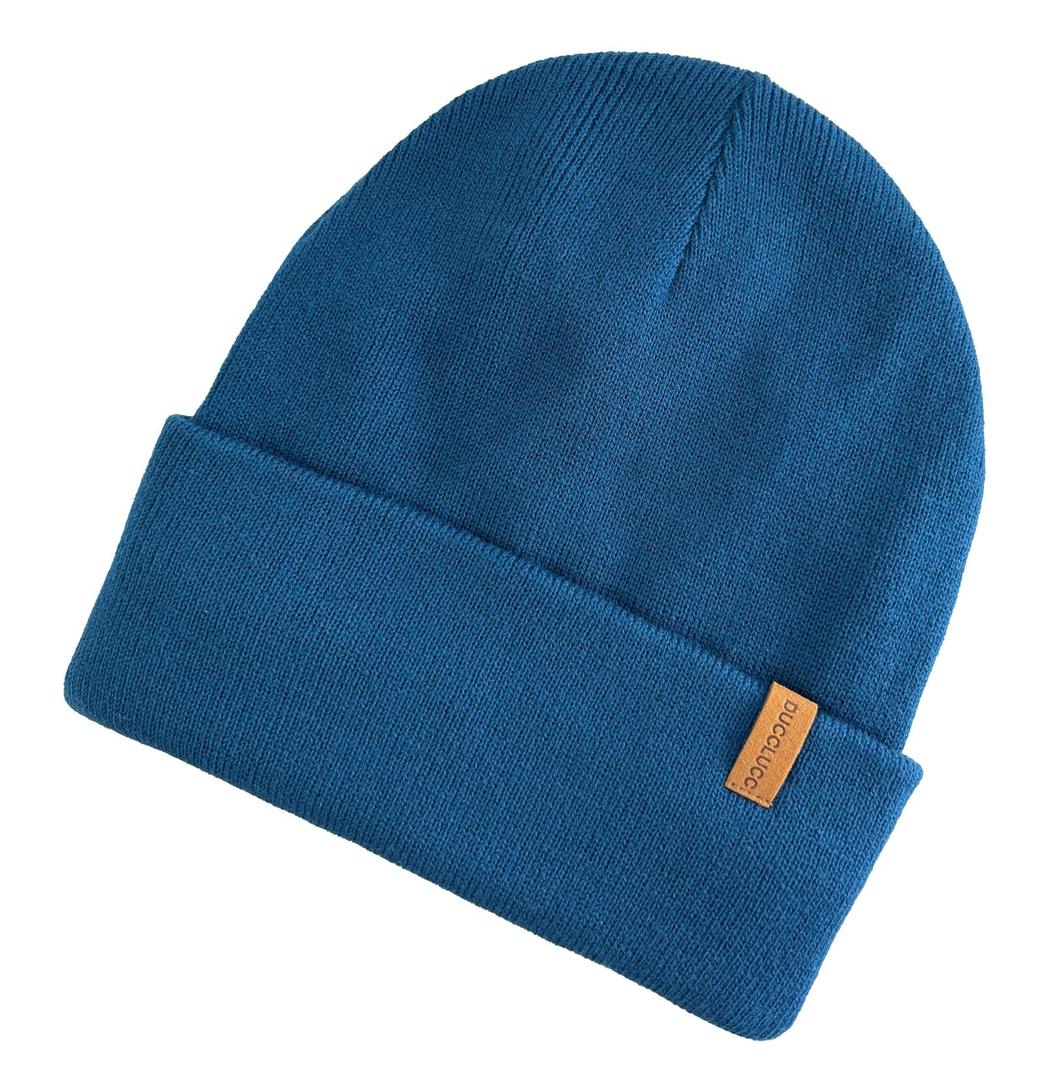 Satin Lined Beanie for Women Men Silk Lined Beanies Winter Warm Soft Lining Knit Beanie Hats (US, Alpha, One Size, Standard, Blue) (Blue)