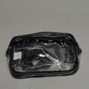 Veckle Clear Belt Bag - Clear Fanny Pack Stadium Approved for Women Large Transparent Waist Bag for Sports Events, Concerts, Festivals, Black