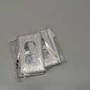 4 Pcs Outlet Covers Shiny Silver Rhinestones Wall Plate 1 Gang Toggle Light Switch Cover Decorative Durable Switch Covers (Standard Size)