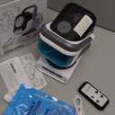 Upgraded Bubble Machine with Remote Control, Automatic Rotation & RGB Lights, 1800mAh Rechargeable Battery, Type-C Charge, Bubble Maker for Kids, Weddings, Birthday Parties, Outdoor Activities