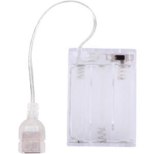 Portable Battery Pack for 5V LED Neon Sign, Power Supply Battery Box Converts USB Neon Led Lights to Battery-Operated for Indoor & Outdoor Use Adapter